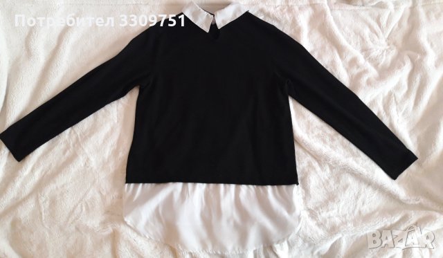 Блузка с якичка, снимка 3 - Блузи с дълъг ръкав и пуловери - 35825274
