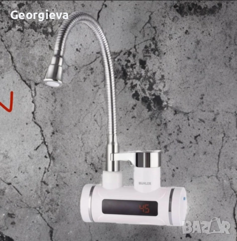 Водонагревател , LED, гъвкав струйник, за стена или плот, снимка 3 - Други стоки за дома - 51995709