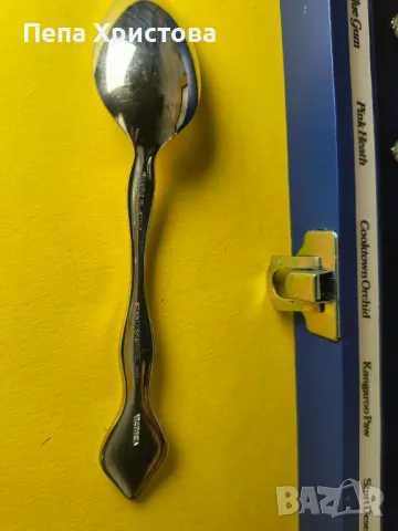 Комплект емайлирани посребрени чаени лъжички, снимка 2 - Прибори за хранене, готвене и сервиране - 49694472