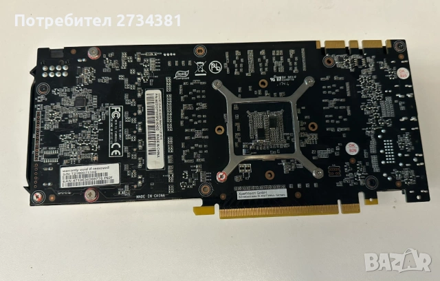 Видео карта Palit GeForce GTX 1070ti 8GB ЗА ЧАСТИ, снимка 5 - Видеокарти - 53040167