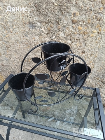 цветарник метален , снимка 5 - Декорация за дома - 51762024