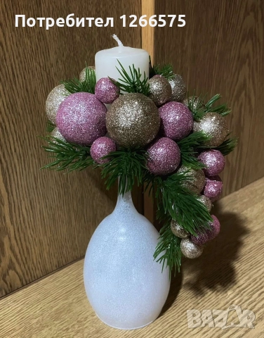 красив коледен свещник