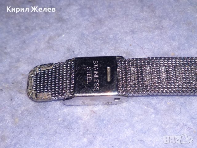 OMEGA QUARTZ КРАСИВ СТИЛЕН КВАРЦОВ УНИСЕКС ЧАСОВНИК с ВЕРИЖКА от БЛАГОРОДНА НЕРЪЖДАЕМА СТОМАНА 37135, снимка 6 - Мъжки - 40431958