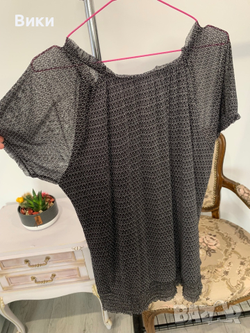 Красива блуза в размер L, снимка 7 - Тениски - 44607234