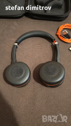 Jabra Evolve 75 UC Duo слушалки хедсет, черен , снимка 8 - Bluetooth слушалки - 55780727