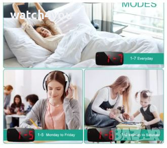 НОВ ПОСТОЯННО СВЕТЕЩ LED ЧАСОВНИK С ГОЛЕМИ СВЕТЕЩИ ЦИФРИ НА ТОК. СВЕТЕЩИ ЧАСОВНИЦИ. БУДИЛНИК АЛАРМА, снимка 11 - Други - 36175431