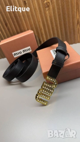 колани от естествена кожа в кутия miu miu , снимка 3 - Колани - 53458940