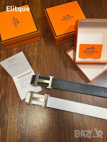 колани от естествена кожа в кутия hermes , снимка 2 - Колани - 53216858