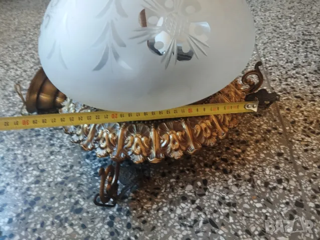 ретро полилей тип пендел, снимка 7 - Лампи за таван - 48143668