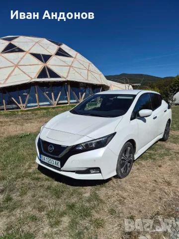 Nissan Leaf Термопомпа, 360* камери, всички защити, 100% бат.като новa, снимка 3 - Автомобили и джипове - 56345981