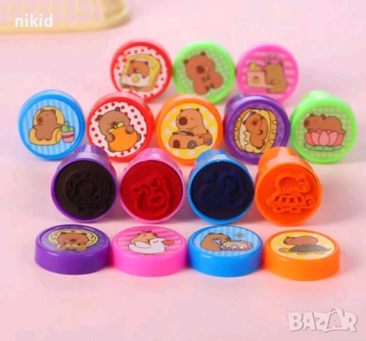 12 бр сет печати печата печат Капибара Capybara печатчета , снимка 3 - Други - 51255523