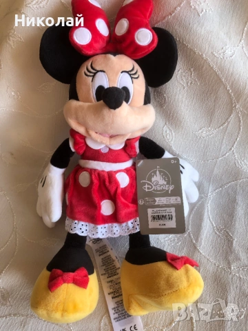 Оригинална плюшена играчка Мини Маус /Minnie Mouse, 33 см Официален лицензиран продукт Disney Store, снимка 7 - Плюшени играчки - 53655068