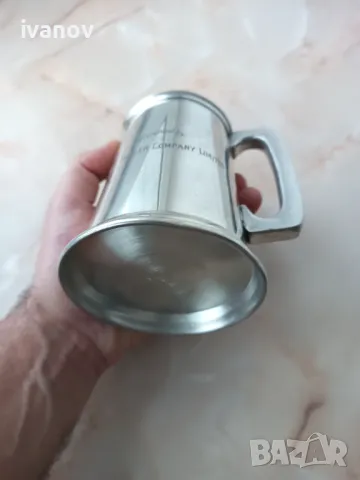 Английска халба метална, снимка 9 - Антикварни и старинни предмети - 48426058