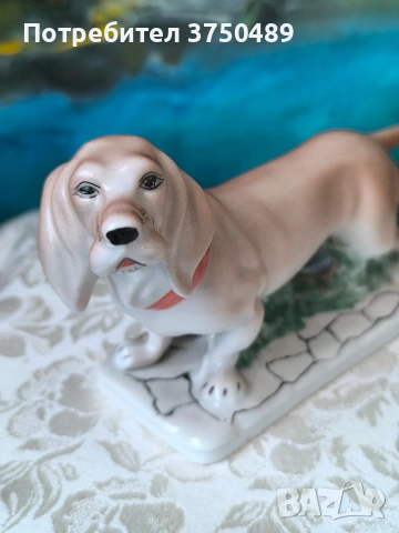 Порцеланова фигурка на куче, снимка 2 - Колекции - 53846058