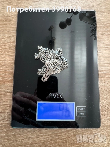 Сребърен ланец Панцер с кръст, снимка 3 - Колиета, медальони, синджири - 53473226