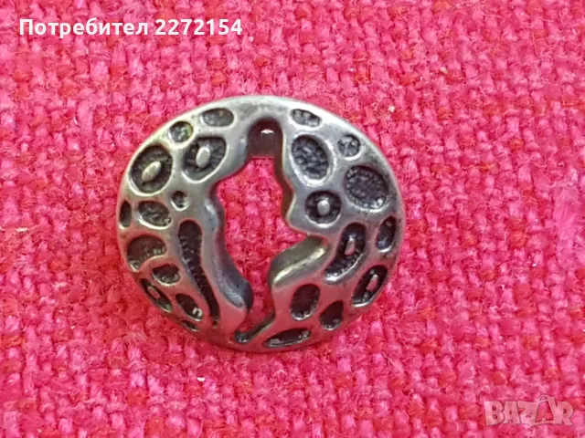 Сребърен пръстен с ниело, снимка 2 - Пръстени - 48682753