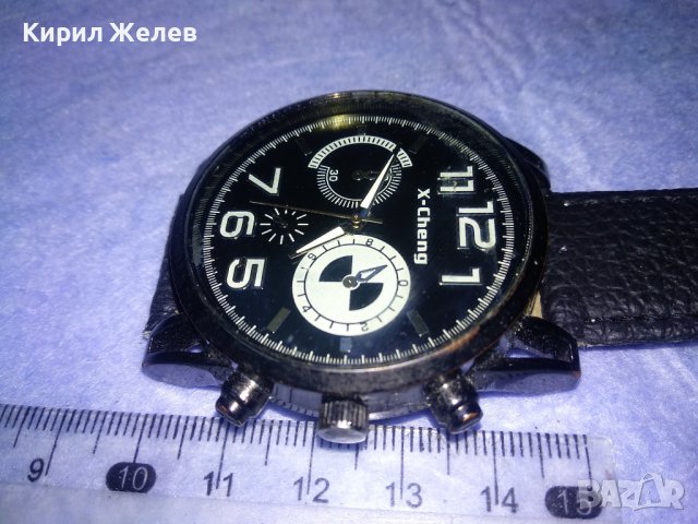 X-CHENG КВАРЦОВ ФЕШЪН МОДЕЛ РЪЧЕН ЕФЕКТЕН ЧАСОВНИК с КАИШКА 35279, снимка 2 - Мъжки - 40432431