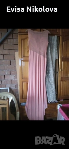 дълга рокля в розаво има малки камани , снимка 2 - Рокли - 53579887