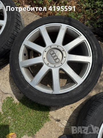 Джанти от Audi s-line 17 5x112 et43 7.5j с гуми 225/45/17, снимка 3 - Гуми и джанти - 53463739