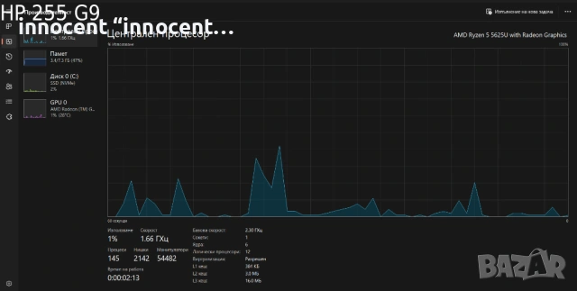 Продавам лаптопи HP 255 G7 и HP 255 G9 – комплект с аксесоари, снимка 9 - Лаптопи за работа - 53139871