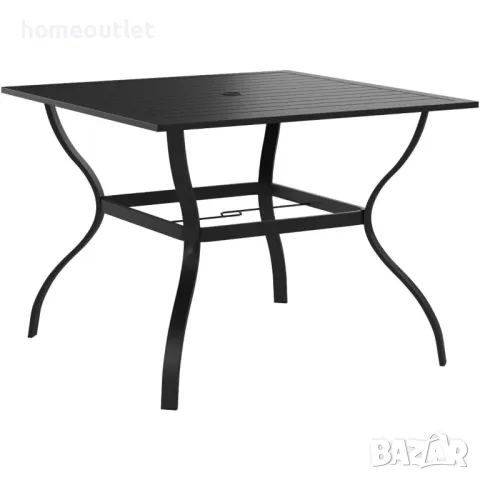 ПРОМОЦИЯ Градинска маса, квадратна с отвор за чадър PHIVILLA E02GF0703-060-01, снимка 3 - Градински мебели, декорация  - 49531283