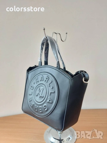 Черна чанта Karl Lagerfeld- SG-VS1, снимка 4 - Чанти - 41159538