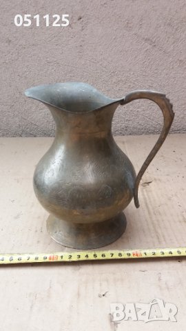 масивна бронзова кана орнаментирана с флорални мотиви , снимка 15 - Антикварни и старинни предмети - 40518832