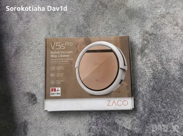 робот-прахосмукачка ILIFE ZACO V5s Pro (сухо и мокро почистване