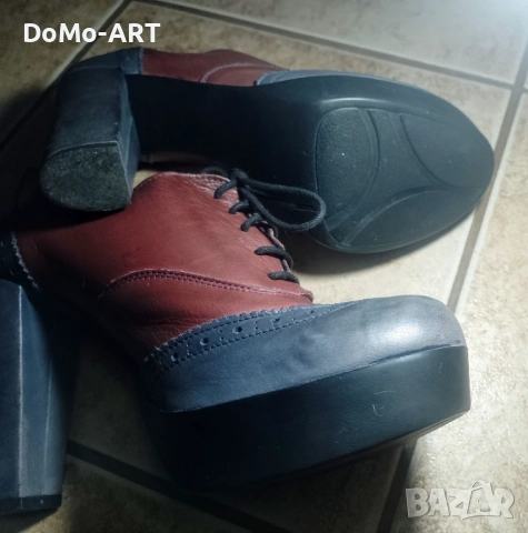 Италиански обувки Винтидж стил от естествена кожа.