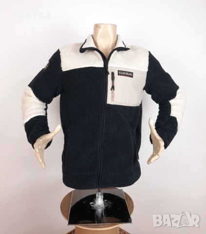 Napapijri Yupik Fleece - Оригинално мъжко поларено яке размер L, снимка 6 - Якета - 52079180