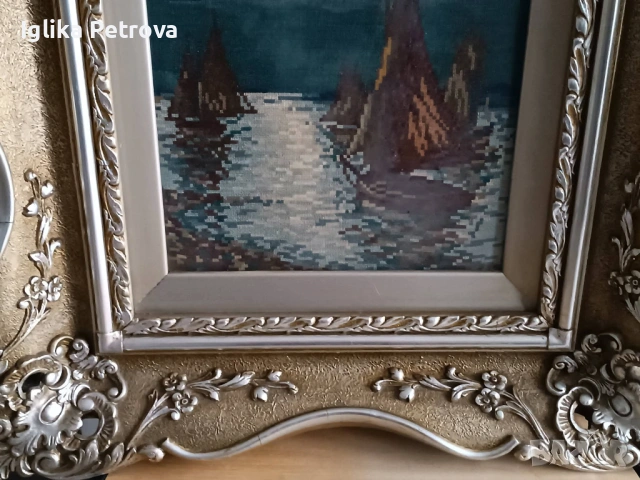 Гоблен Щастливото завръщане , снимка 11 - Гоблени - 53399190