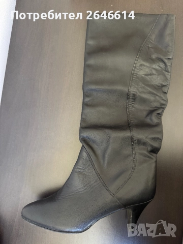 Ботуши от естествена кожа с малък ток, снимка 3 - Дамски ботуши - 52528562