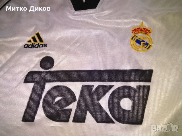 Реал Мадрид футболна тениска домакини 1998 г. №7 Раул размер Л, снимка 3 - Футбол - 44783404