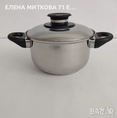 Малки тенджерки от неръждаема стомана с двойно дъно, снимка 7 - Съдове за готвене - 55781181