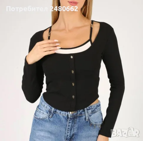 Дамска блузка Saint Laurent , снимка 3 - Комплекти - 55955306