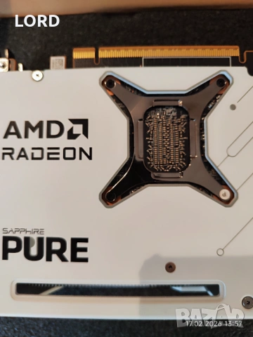 Видеокарта Sapphire Pure AMD Radeon RX 9070 XT OC 16GB, снимка 3 - Видеокарти - 53508923