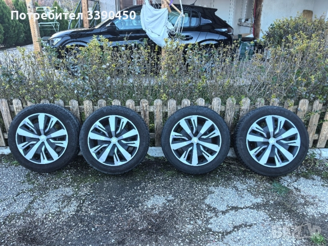 джанти 16 цола 4 по 108 с оригинални тасове и гуми зимни 195 55 16 