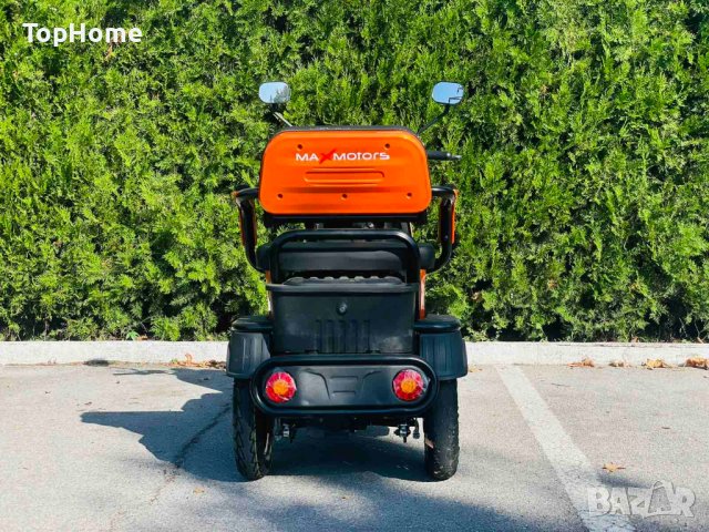  Електрическа Tриместна Tриколка X2 1500W - ORANGE , снимка 7 - Мотоциклети и мототехника - 42278238