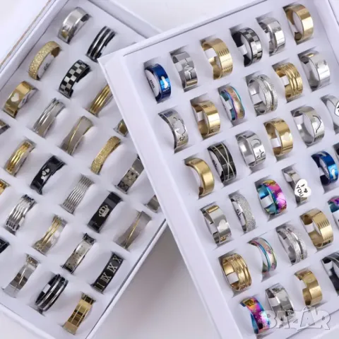 Лот от 20 пръстена, снимка 5 - Пръстени - 48540312