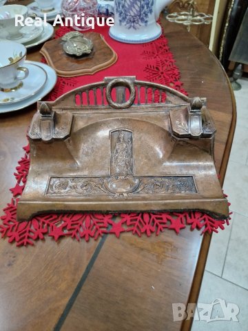 Уникална антикварна колекционерска немска мастилница , снимка 5 - Антикварни и старинни предмети - 42688607