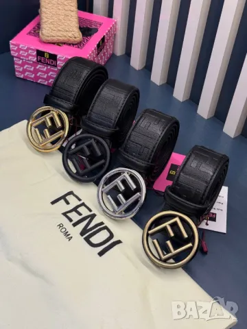 колани от естествена кожа fendi 4см, снимка 2 - Колани - 50407017