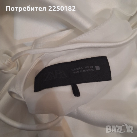 Zara топ туника сатен, снимка 5 - Туники - 52495040