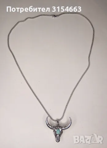 Колие с глава бик, снимка 4 - Колиета, медальони, синджири - 55905908