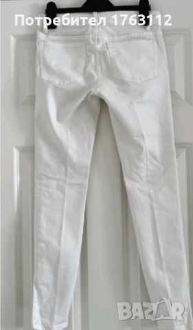 The Kooples дамски бял дънков панталон, размер 24, short skinny fit, снимка 2 - Панталони - 52212731