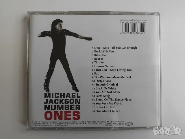 Michael Jackson – Number Ones - матричен диск музика, снимка 3 - CD дискове - 56404926