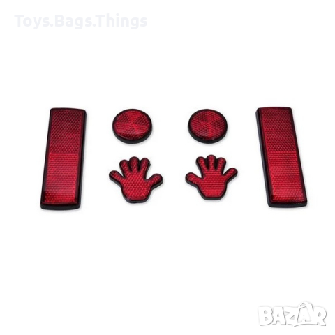 Комплект велосипедни светлоотразители  рефлектори, 6бр.