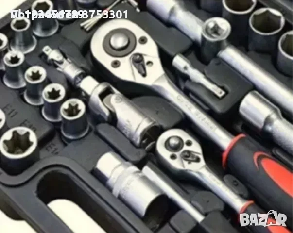 Професионален комплект гедоре 108 Части KRAFTROYAL, снимка 3 - Гедорета - 50790003