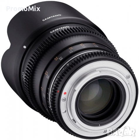 Обектив Samyang 50mm T1.5 VDSLR MK2 Canon EF -M, снимка 2 - Обективи и филтри - 36192853
