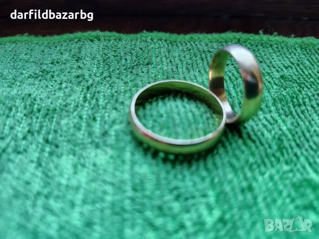 Златни халки 14 карата 8 грама. Отлично състояние, снимка 2 - Пръстени - 53730946