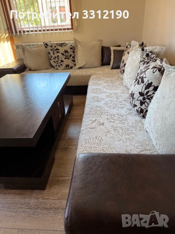 Ъглов диван + обзавеждане, снимка 8 - Дивани и мека мебел - 53176751